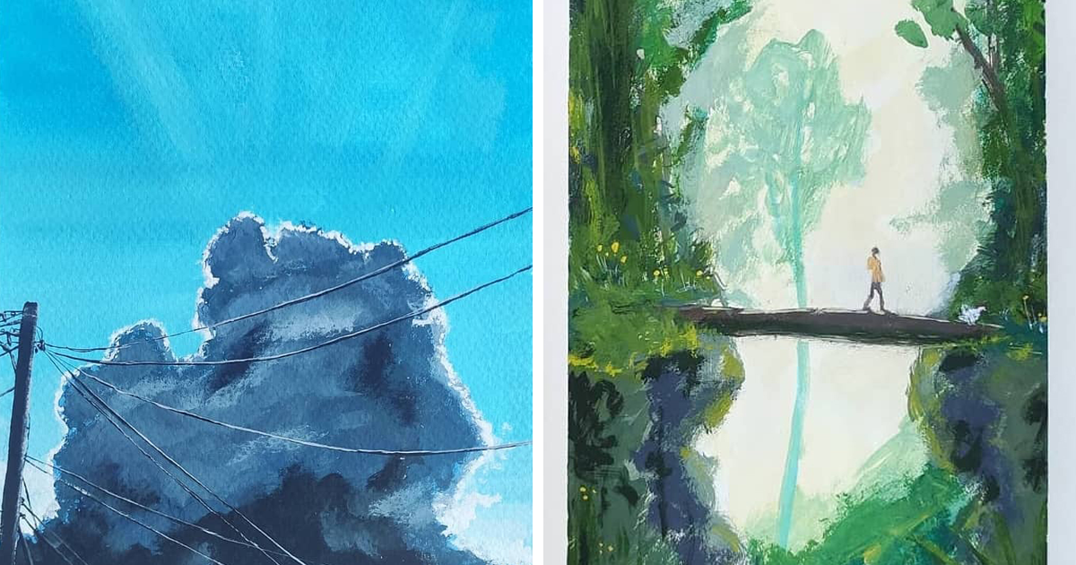 I’ve Challenged Myself To Draw A Gouache Painting A Day, Here’s The Final Part (50 New Pics)
