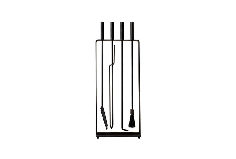 Pilgrim 1950s Modernist Wrought Iron Fire Place Tool Set