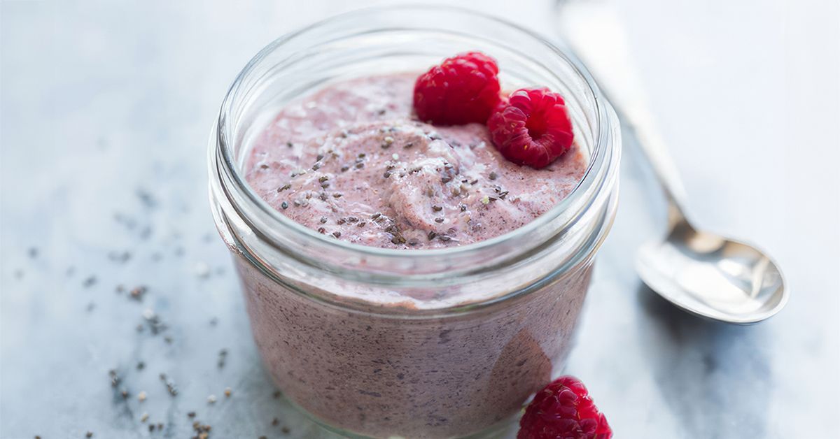 Raspberry Sherbet Chia Pudding