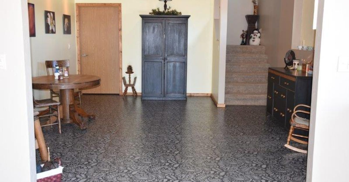 Makeover A Basement Floor For Less Than $300